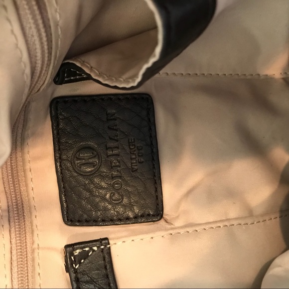 large Cole Haan Chocolate leather tote - Picture 5 of 7